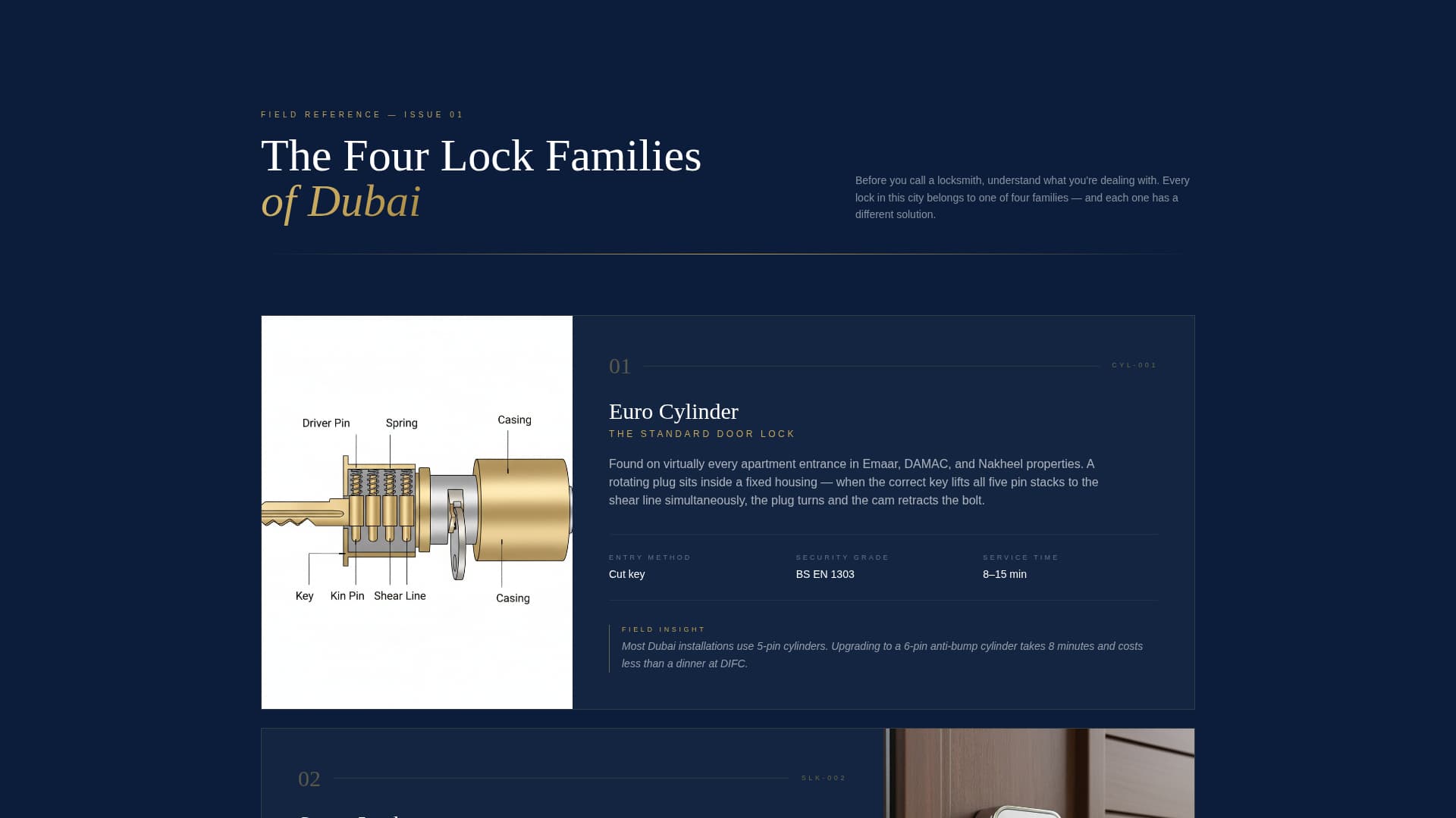 Deadbolt - Authoritative Locksmith Landing Page Template