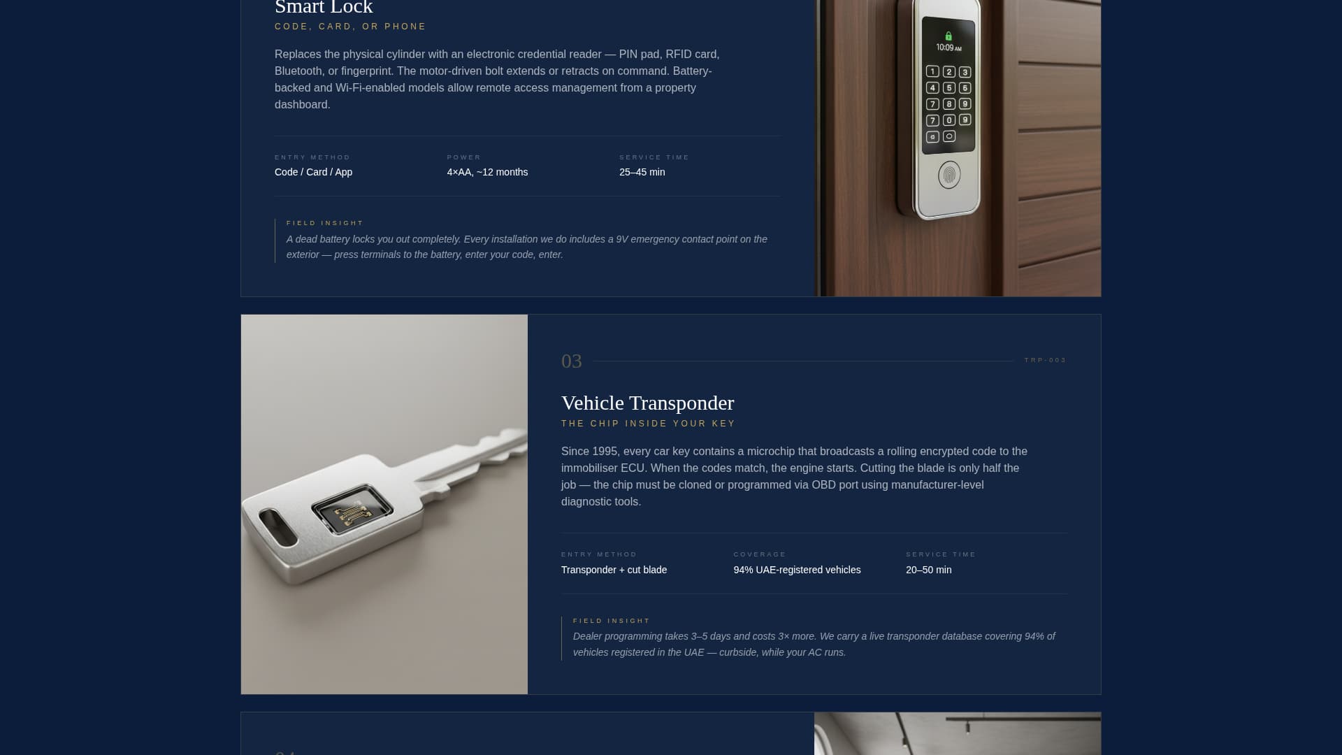 Deadbolt - Authoritative Locksmith Landing Page Template