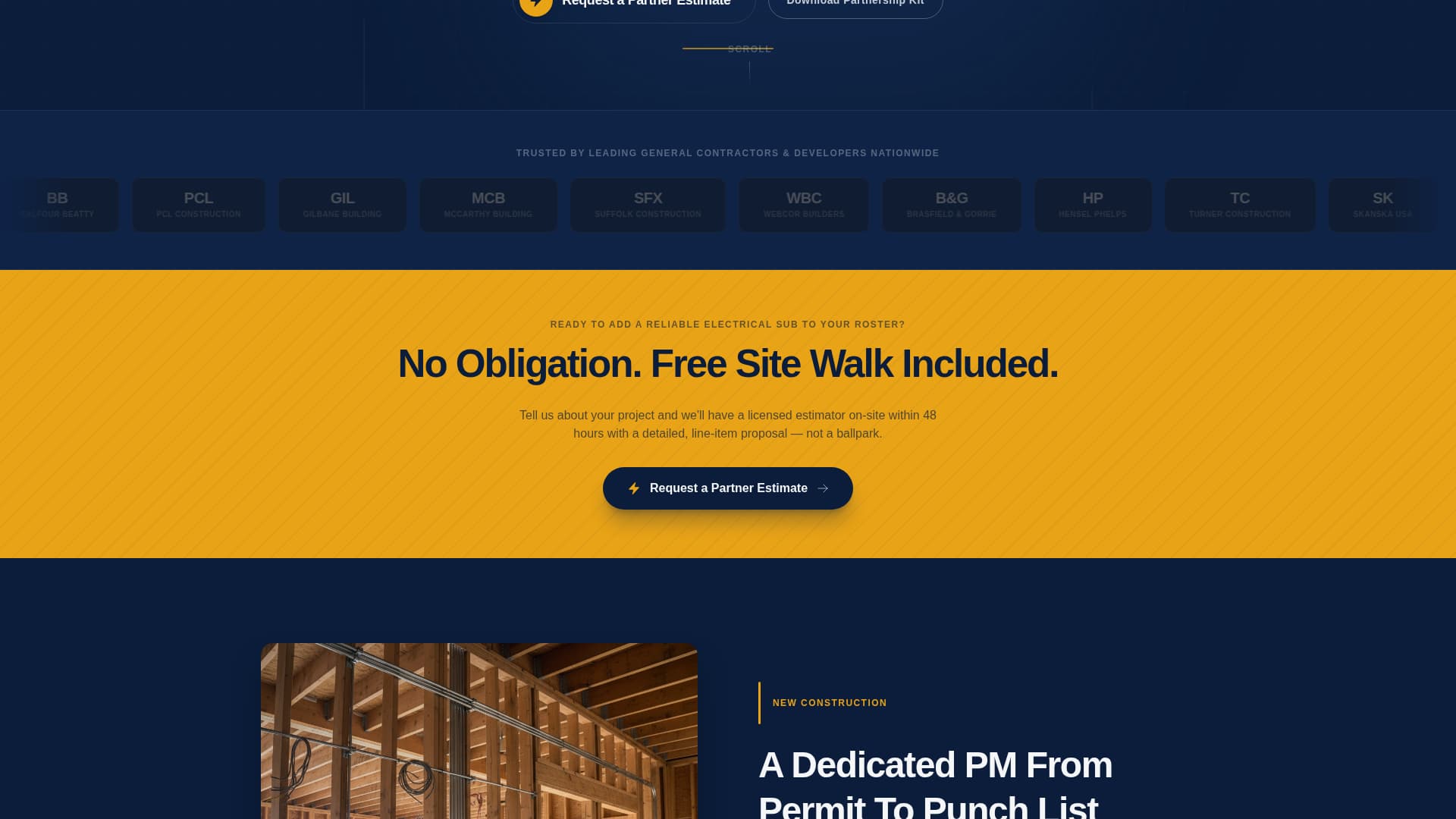 Surge - Trusted Electrician Landing Page Template