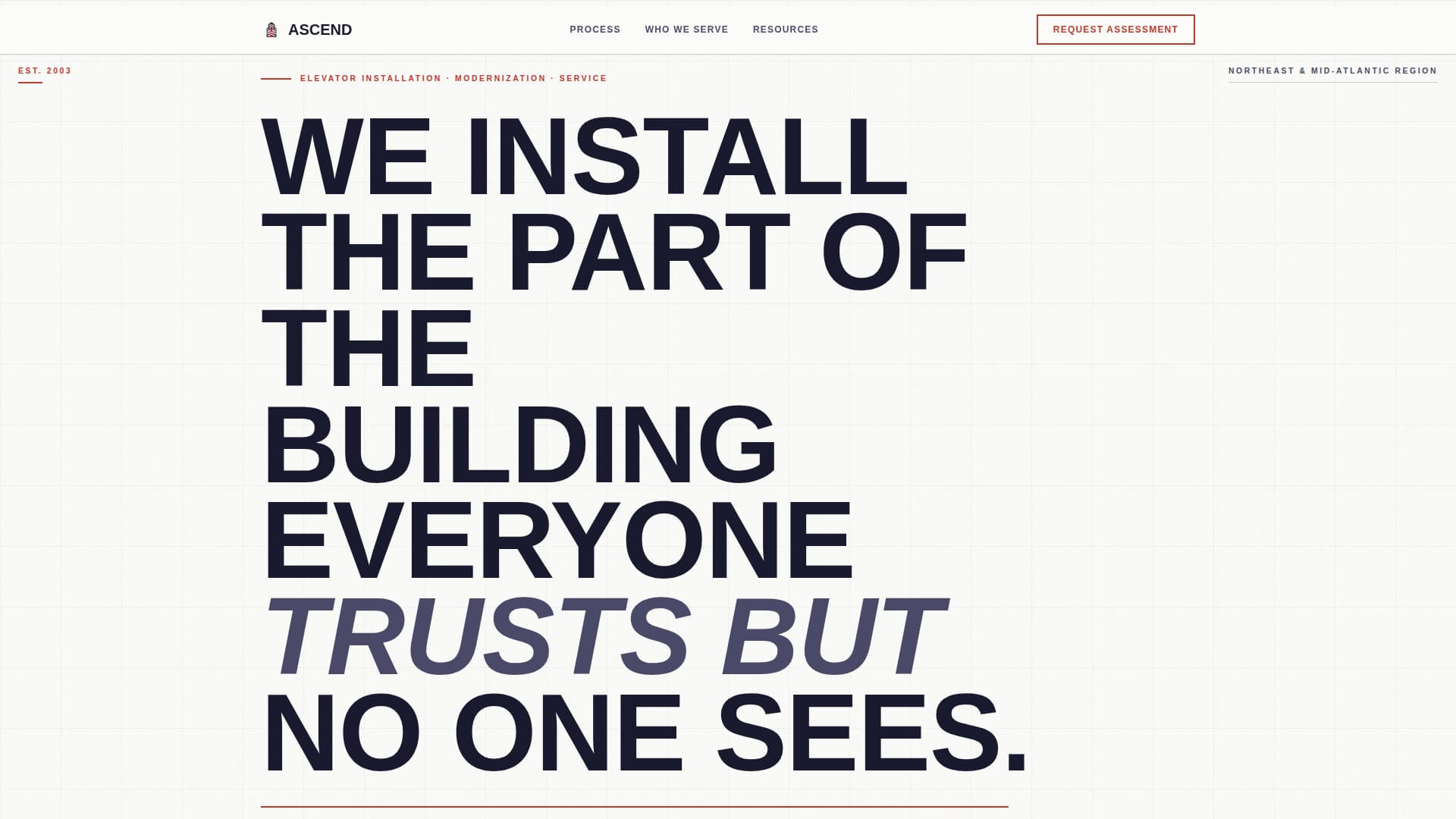 Ascend — Certified Vertical Transport Landing Page Template