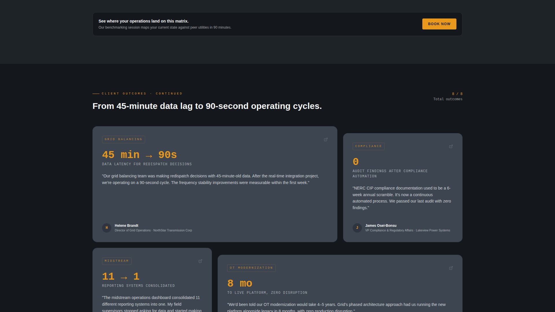 Energy Consulting Booking Website Template