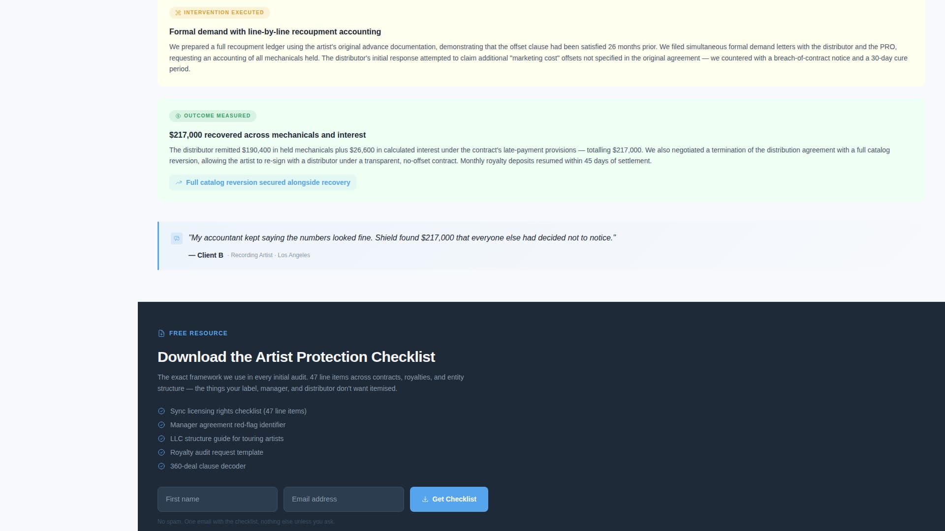 Shield - Authoritative Entertainmentconsulting Landing Page Template