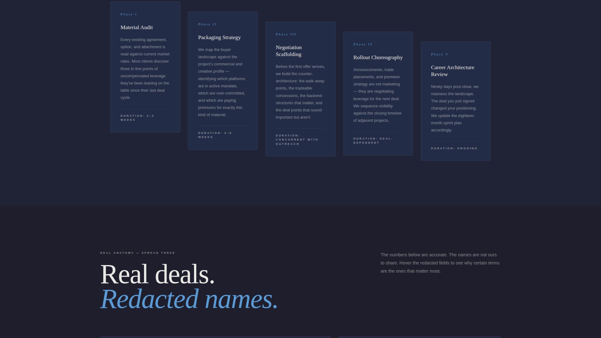 Greenlight - Elite Entertainment Landing Page Template