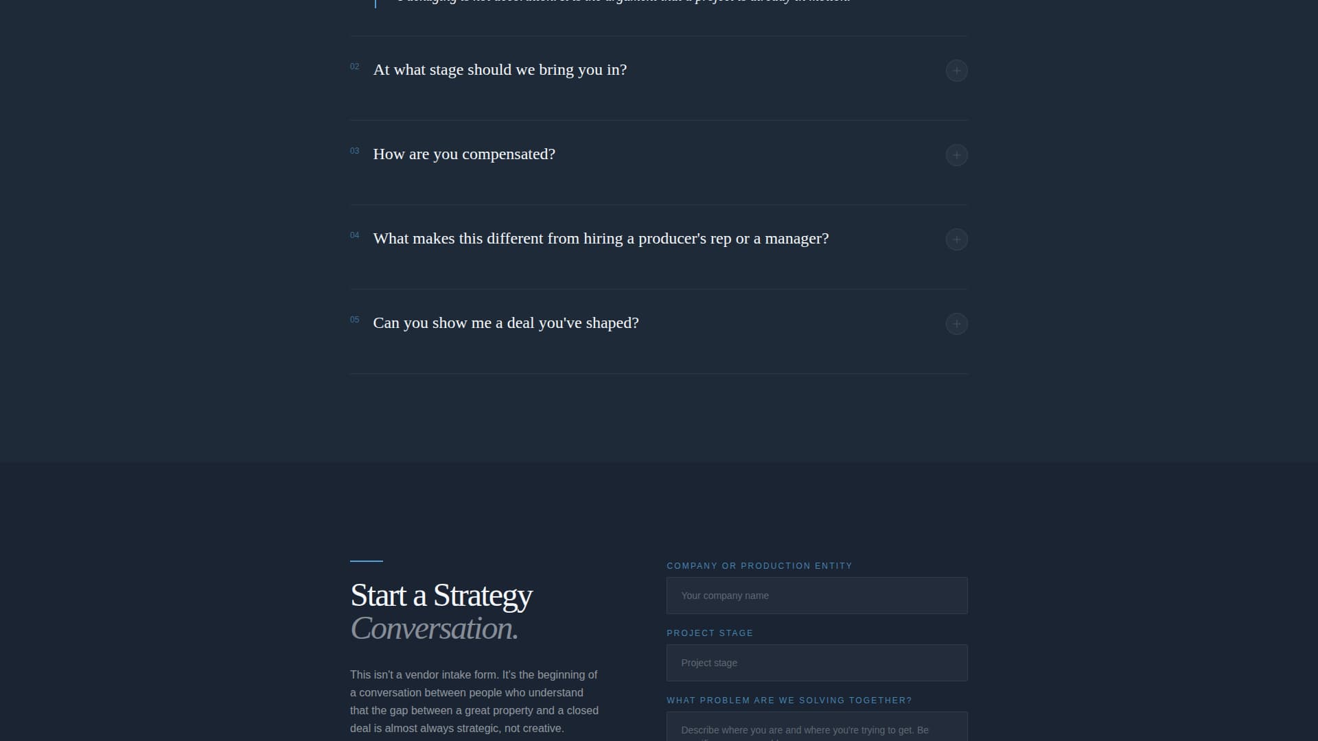 Greenlight - Sharp Entertainment Landing Page Template