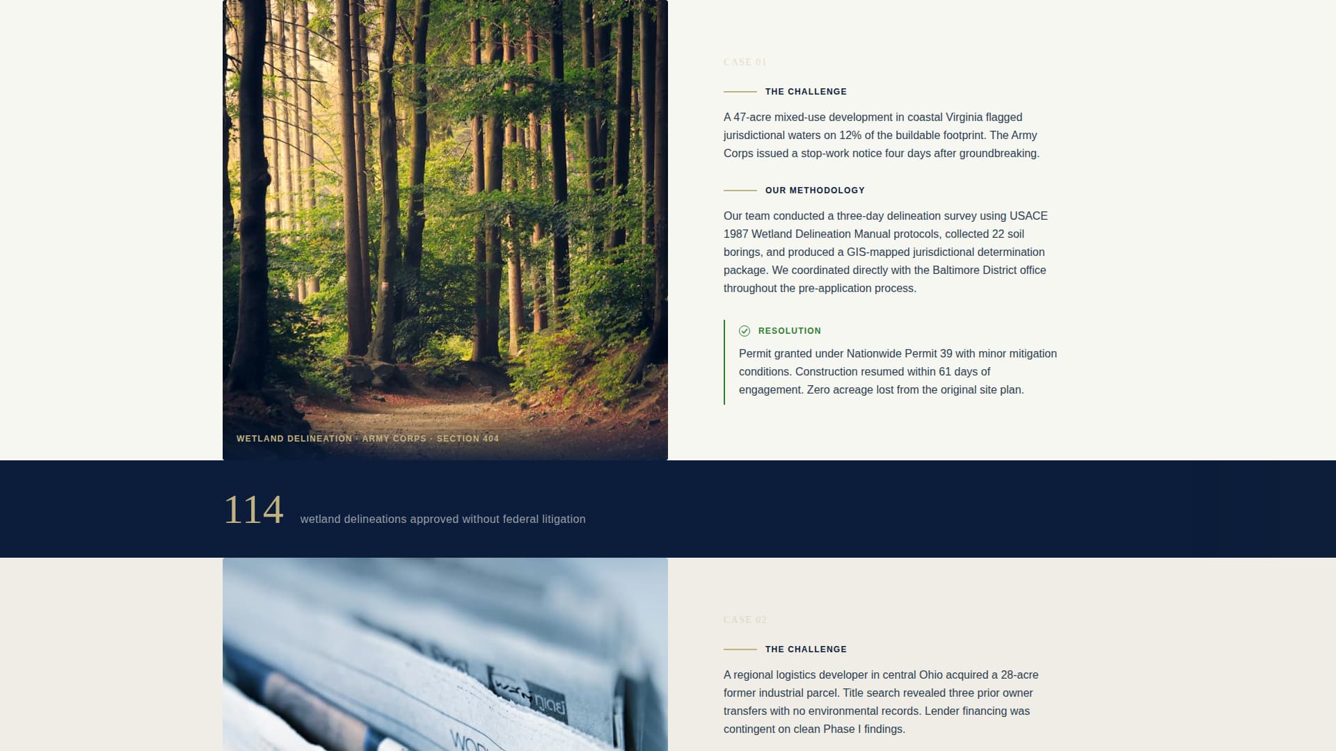 Sitestory - Authoritative Environmental Landing Page Template