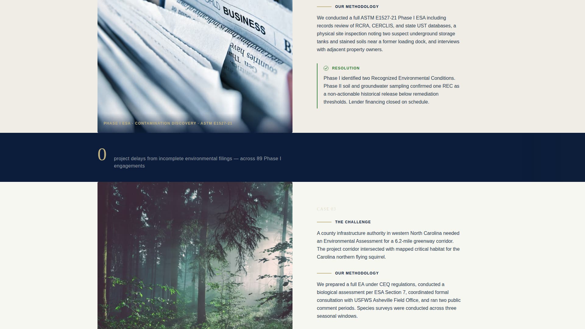 Sitestory - Authoritative Environmental Landing Page Template