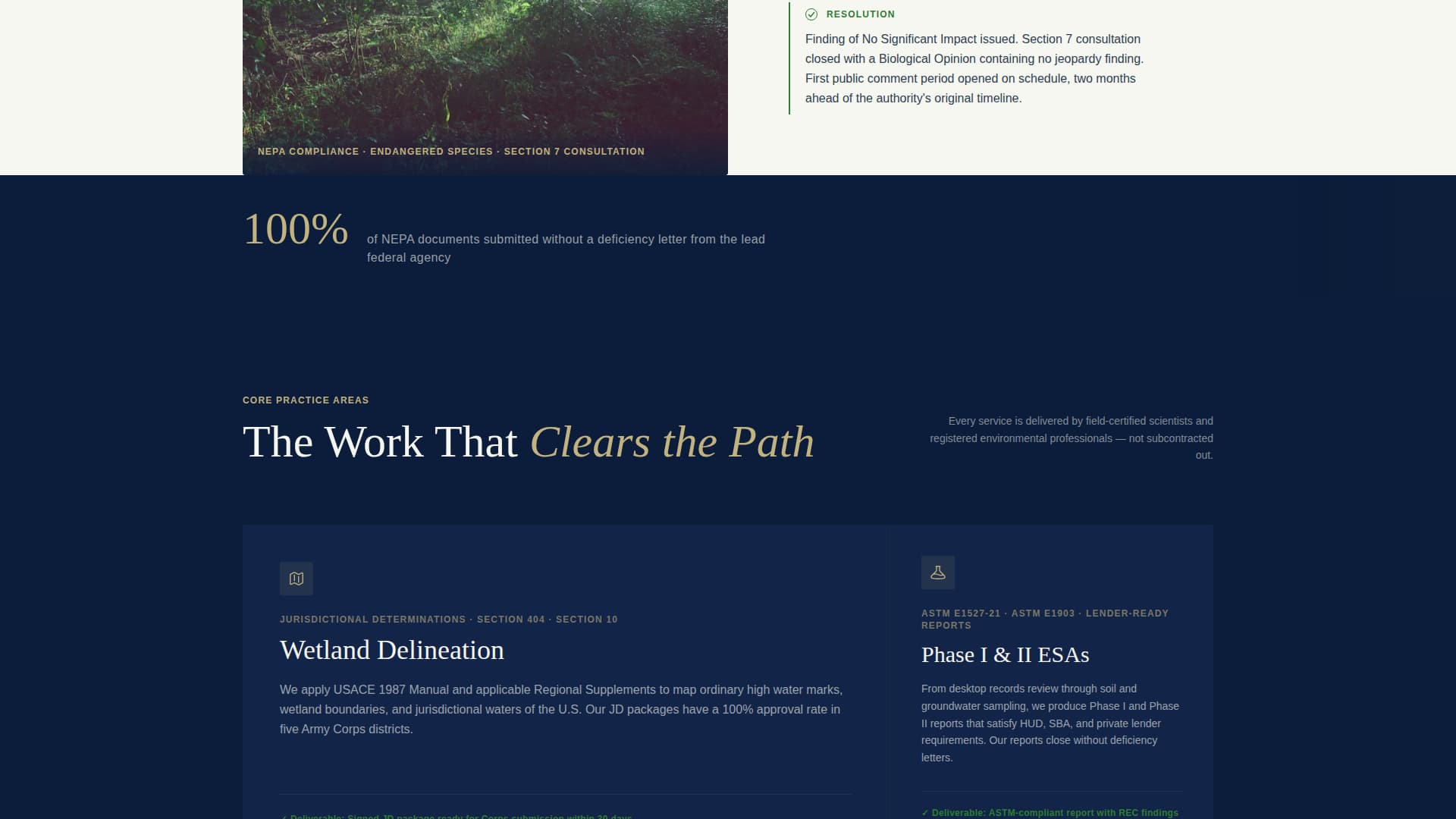 Sitestory - Authoritative Environmental Landing Page Template