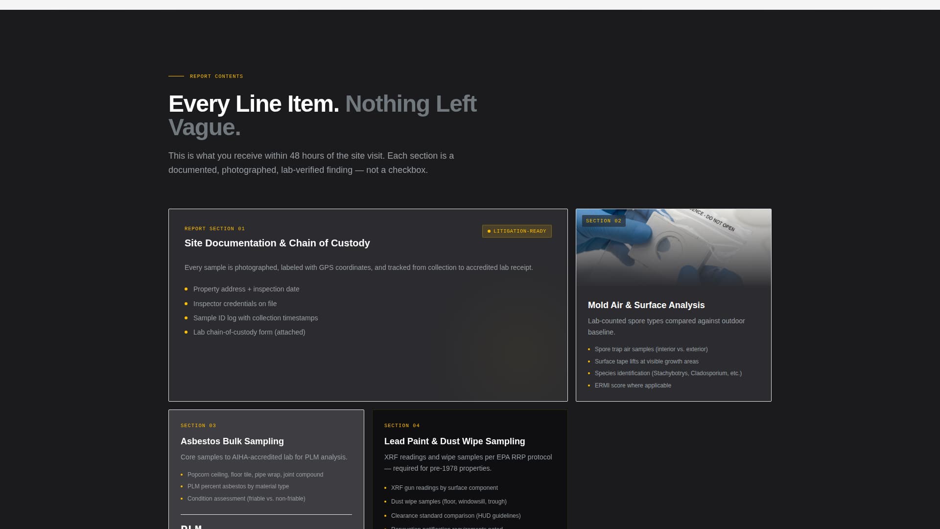 Assess — Expert Home Inspection Landing Page Template