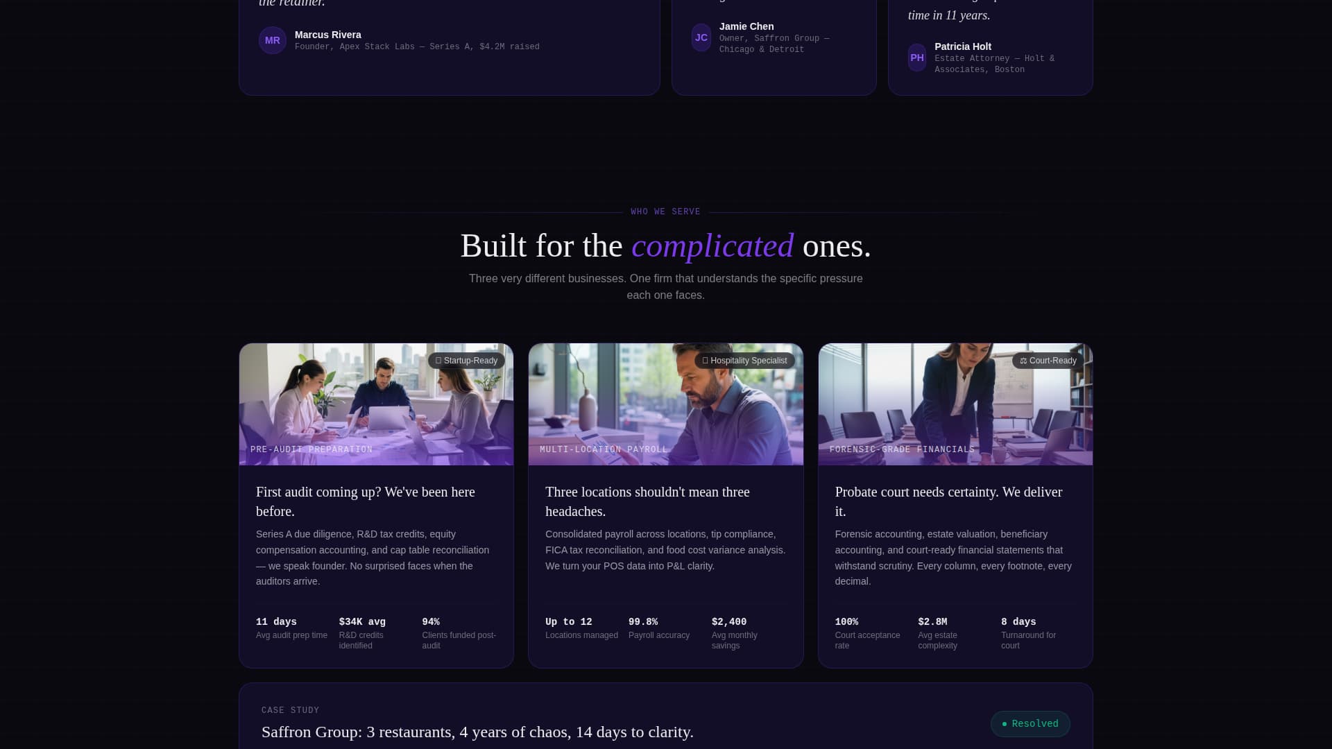 Ledger - Precise Accounting Landing Page Template