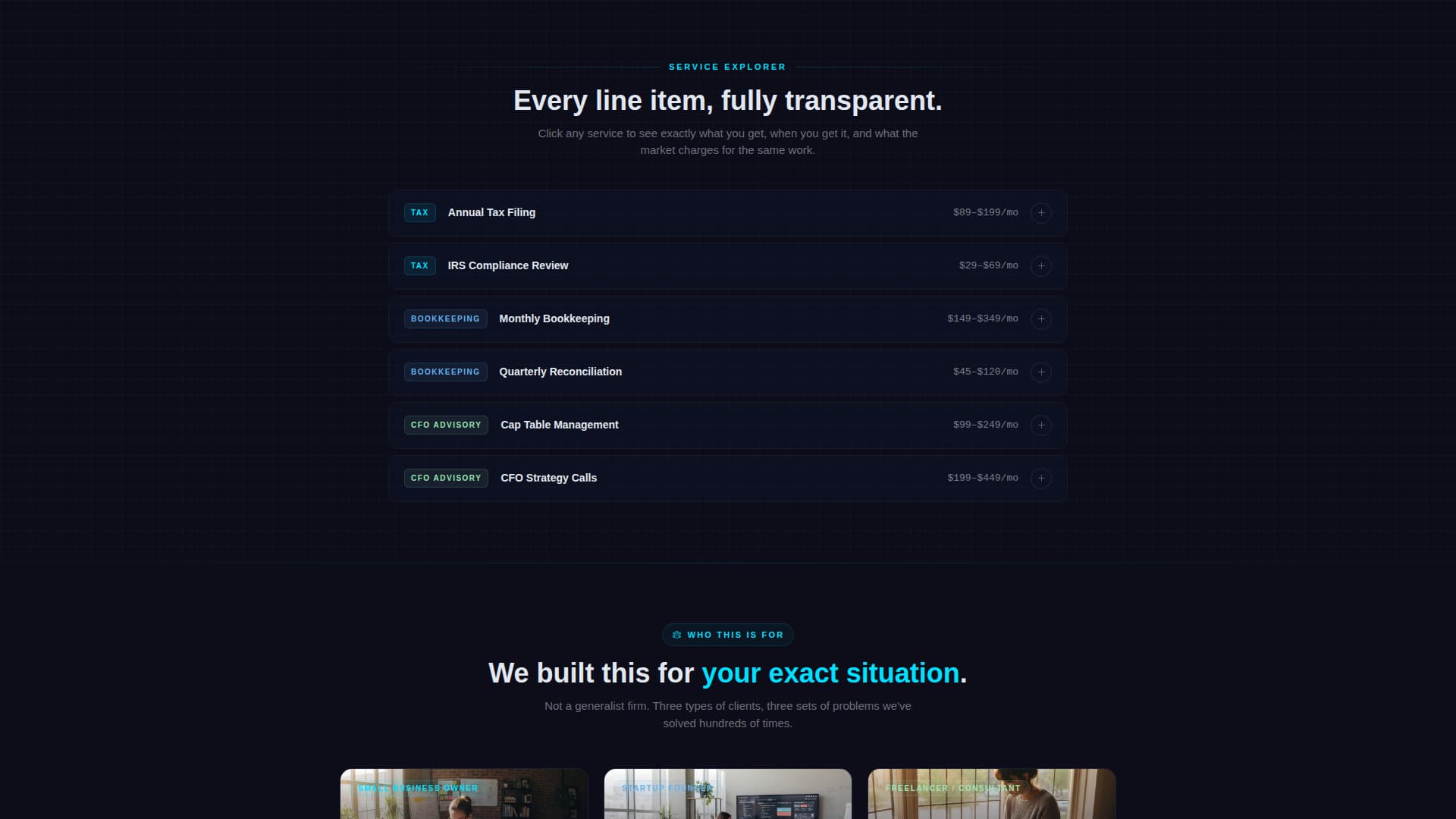 Ledger - Transparent Accounting Landing Page Template