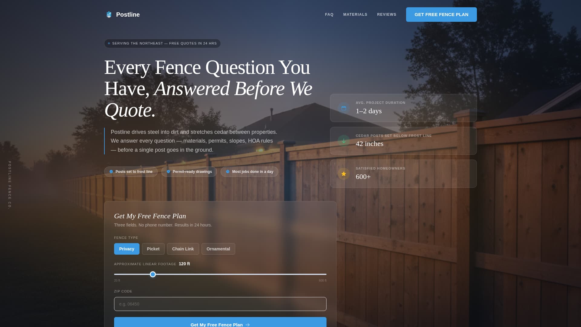 Fence Installer Marketing FAQ Website Template