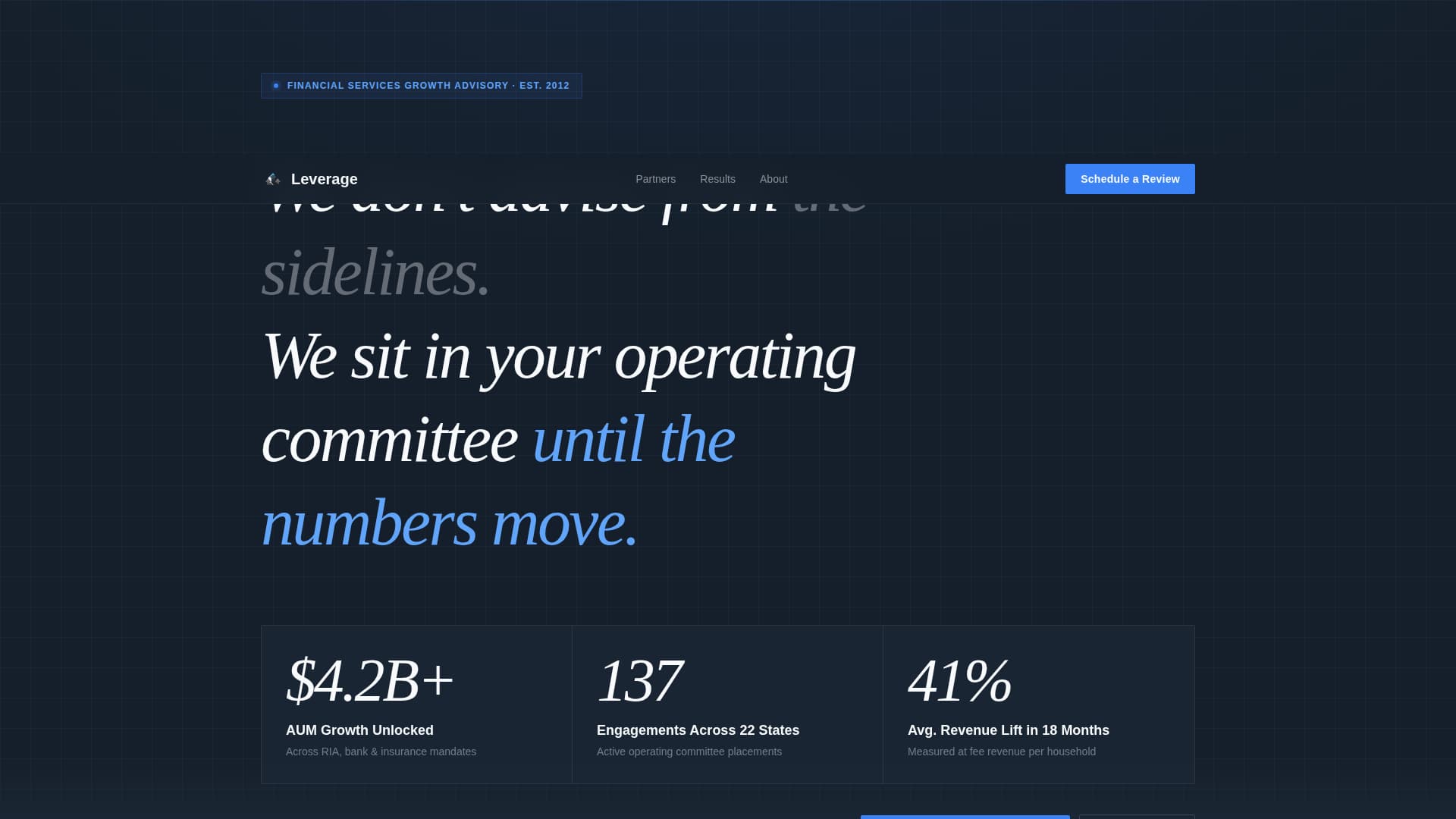 Financial Services Consulting Professional Website Template