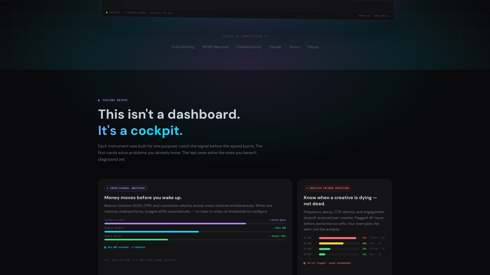 Beacon - Intelligent Adtech Landing Page Template