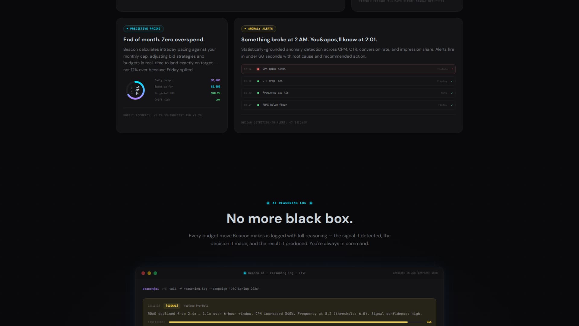 Beacon - Intelligent Adtech Landing Page Template