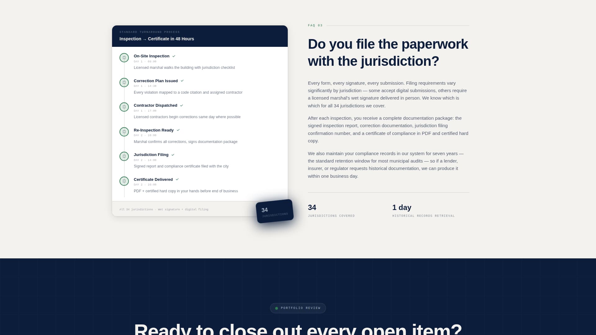 Fire Marshal Booking Website Template