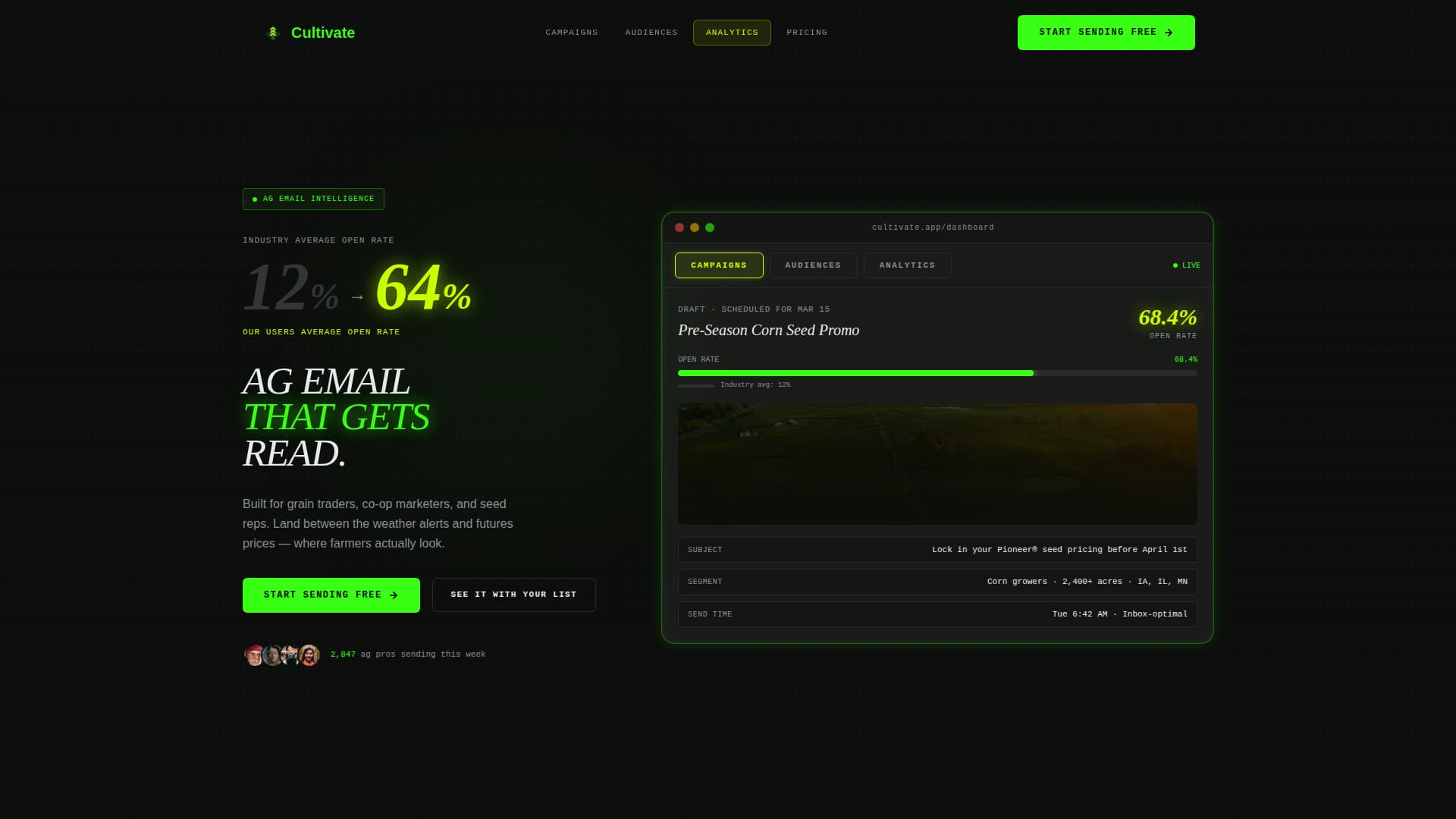 Agriculture Software Professional Website Template