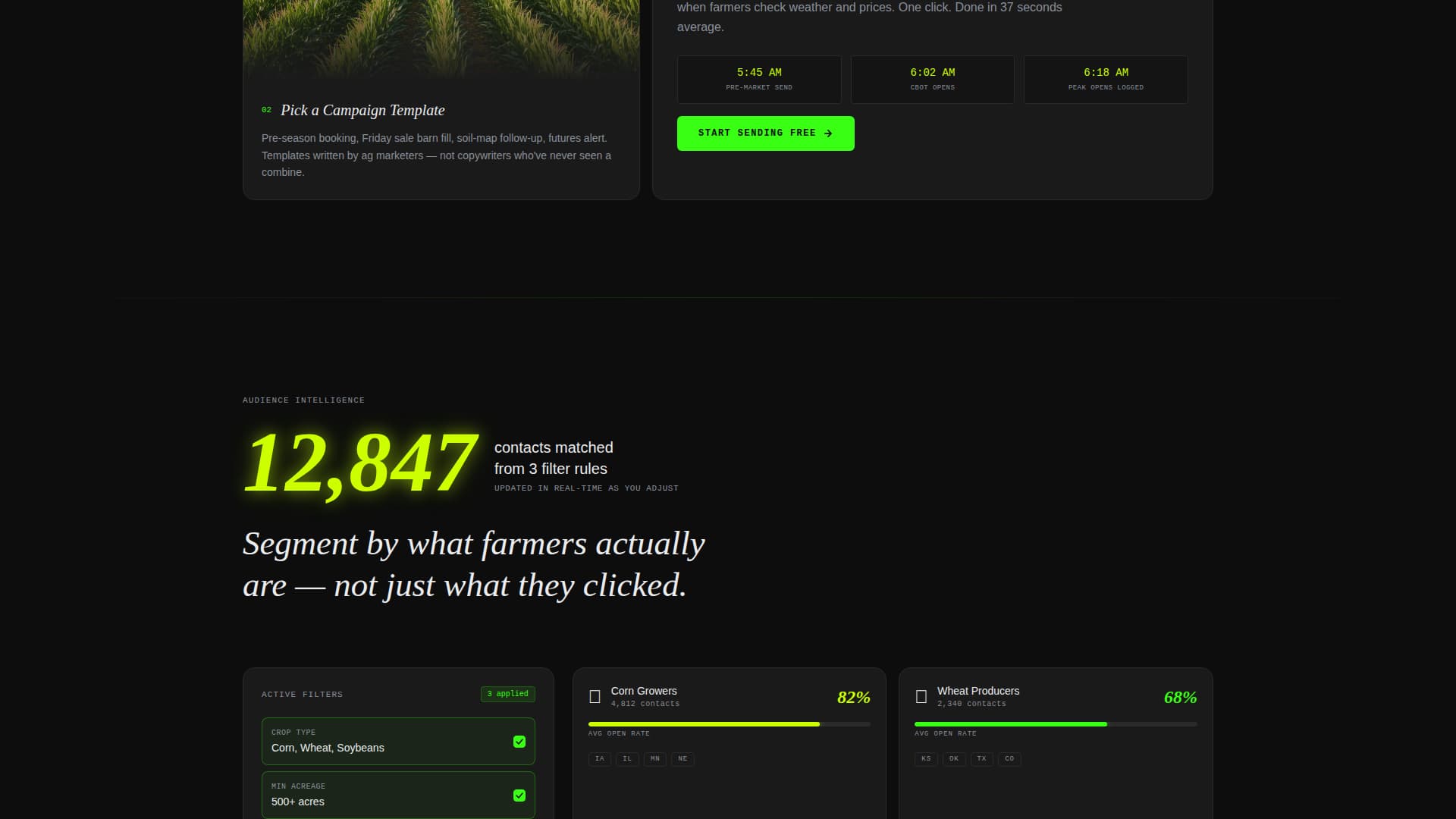 Agriculture Software Professional Website Template
