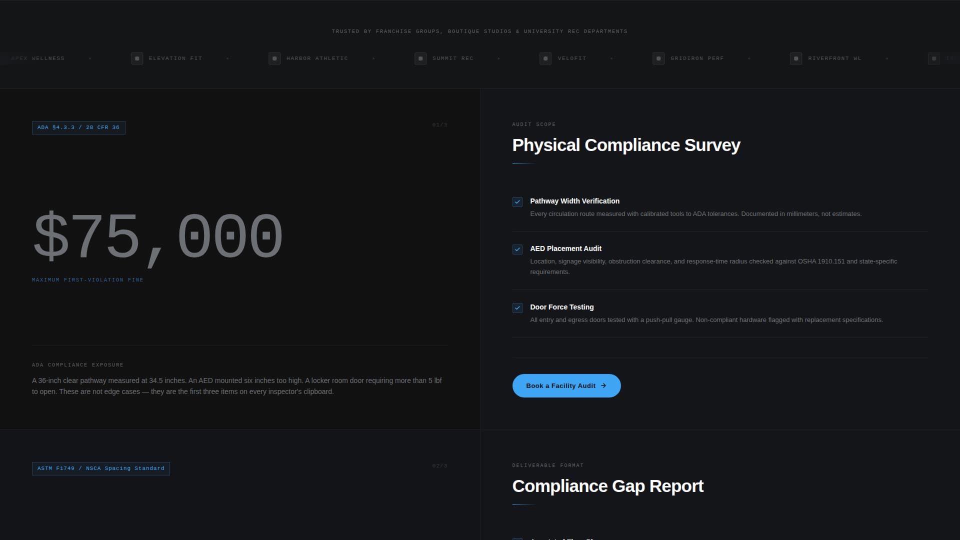 Fitness Consulting Booking Website Template