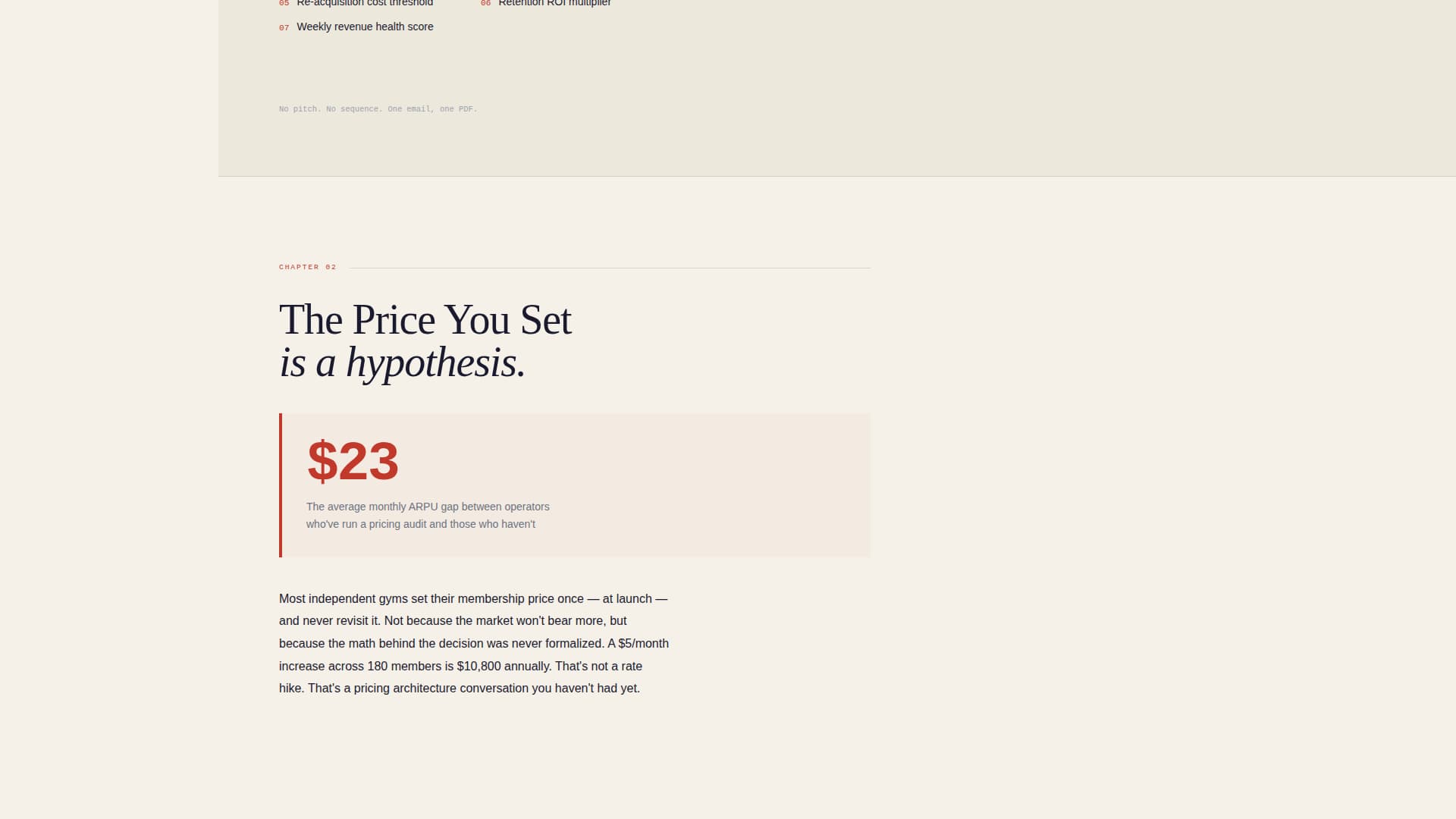 Fitness Consulting Pricing Website Template