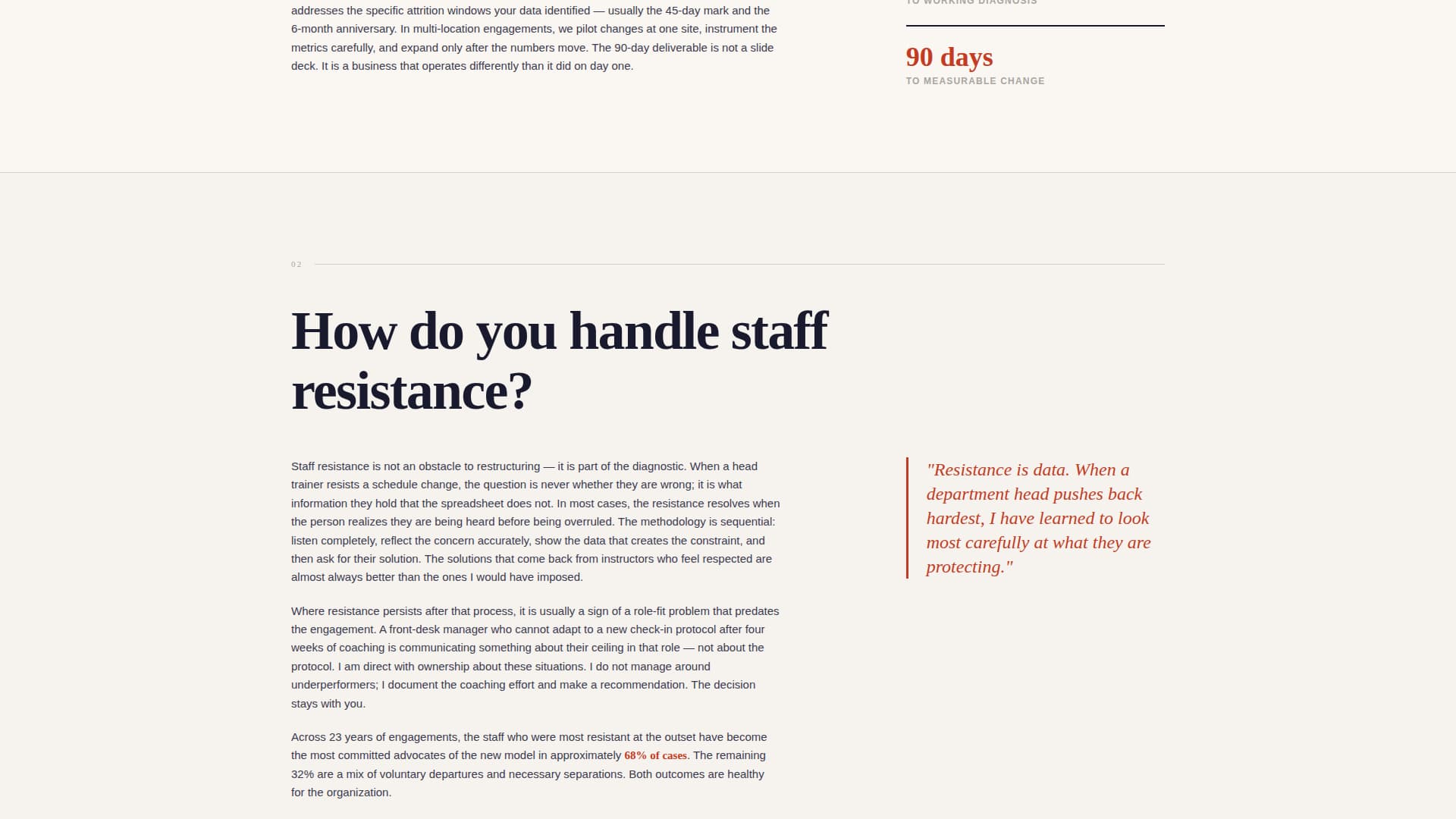 Fitness Consulting FAQ Website Template