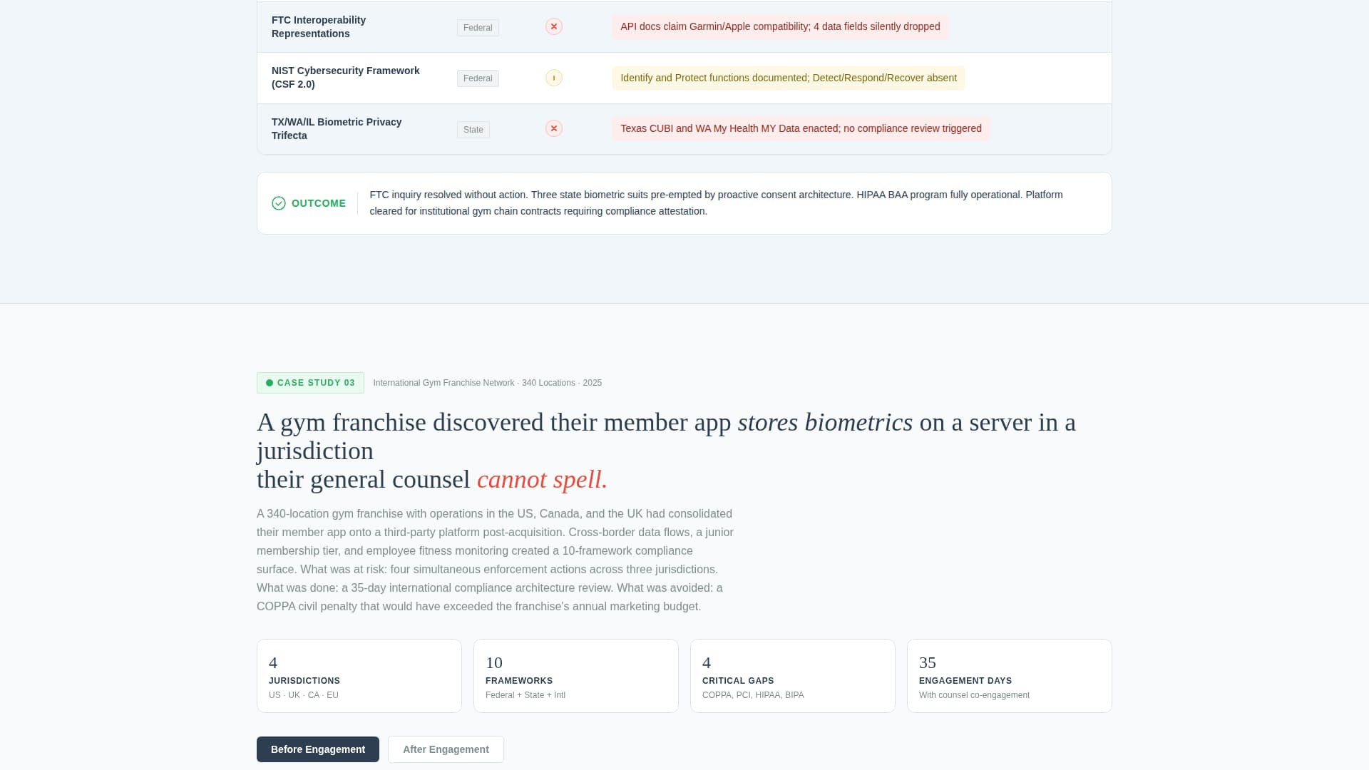 Fitness Consulting Privacy Policy Website Template