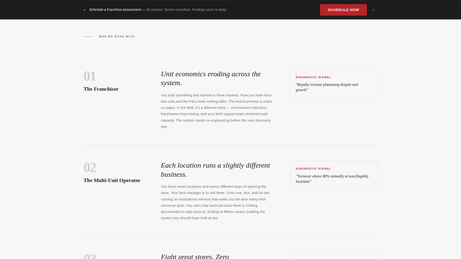 Franchise Consulting Specialist Booking Website Template