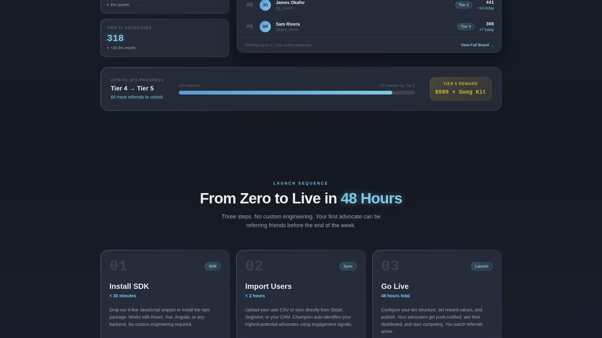 Champion - Powerful Ambassador Landing Page Template