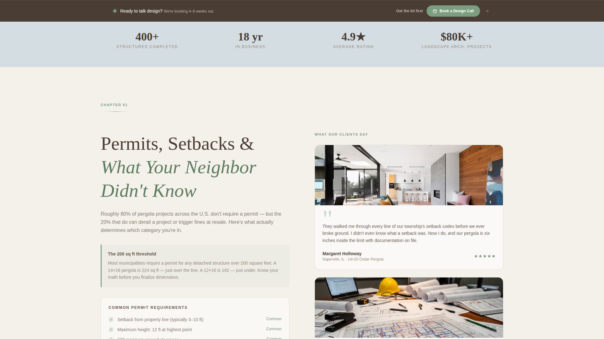 Gazebo & Pergola Builder Business Reviews Website Template