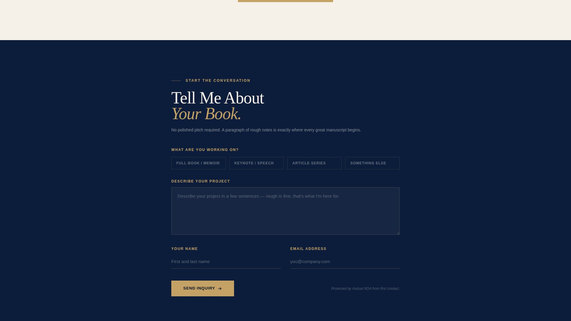Ghostpen - Authoritative Ghostwriter Landing Page Template