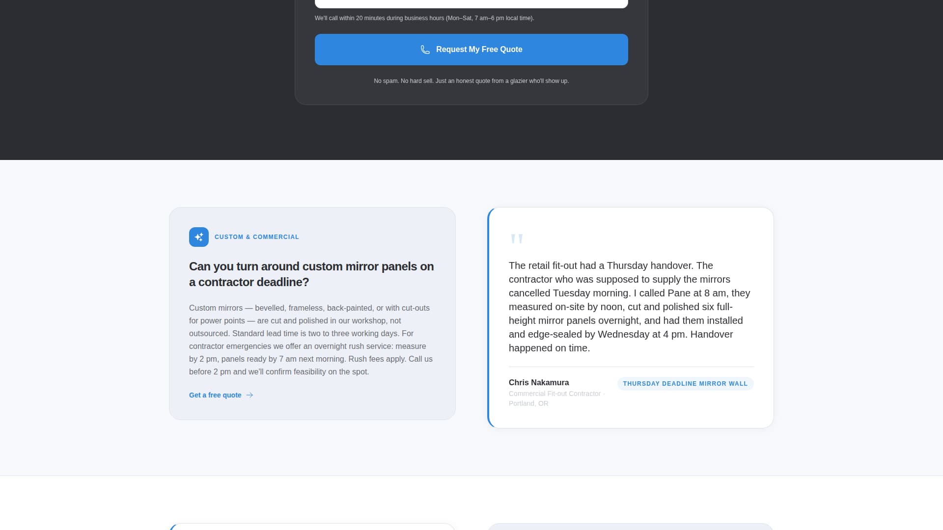 Pane - Trusted Glazier Landing Page Template