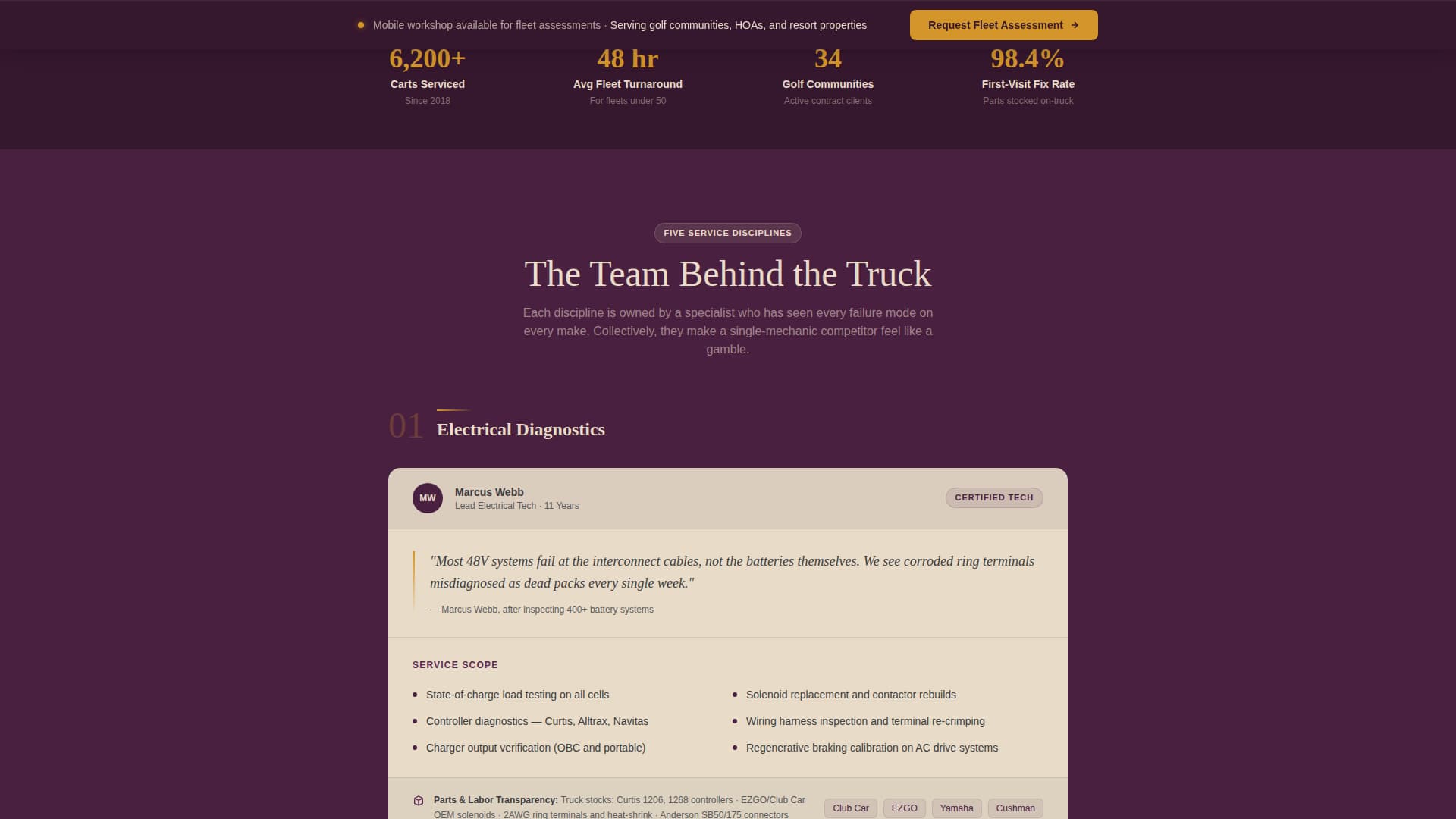 Torque - Precision Fleet Landing Page Template