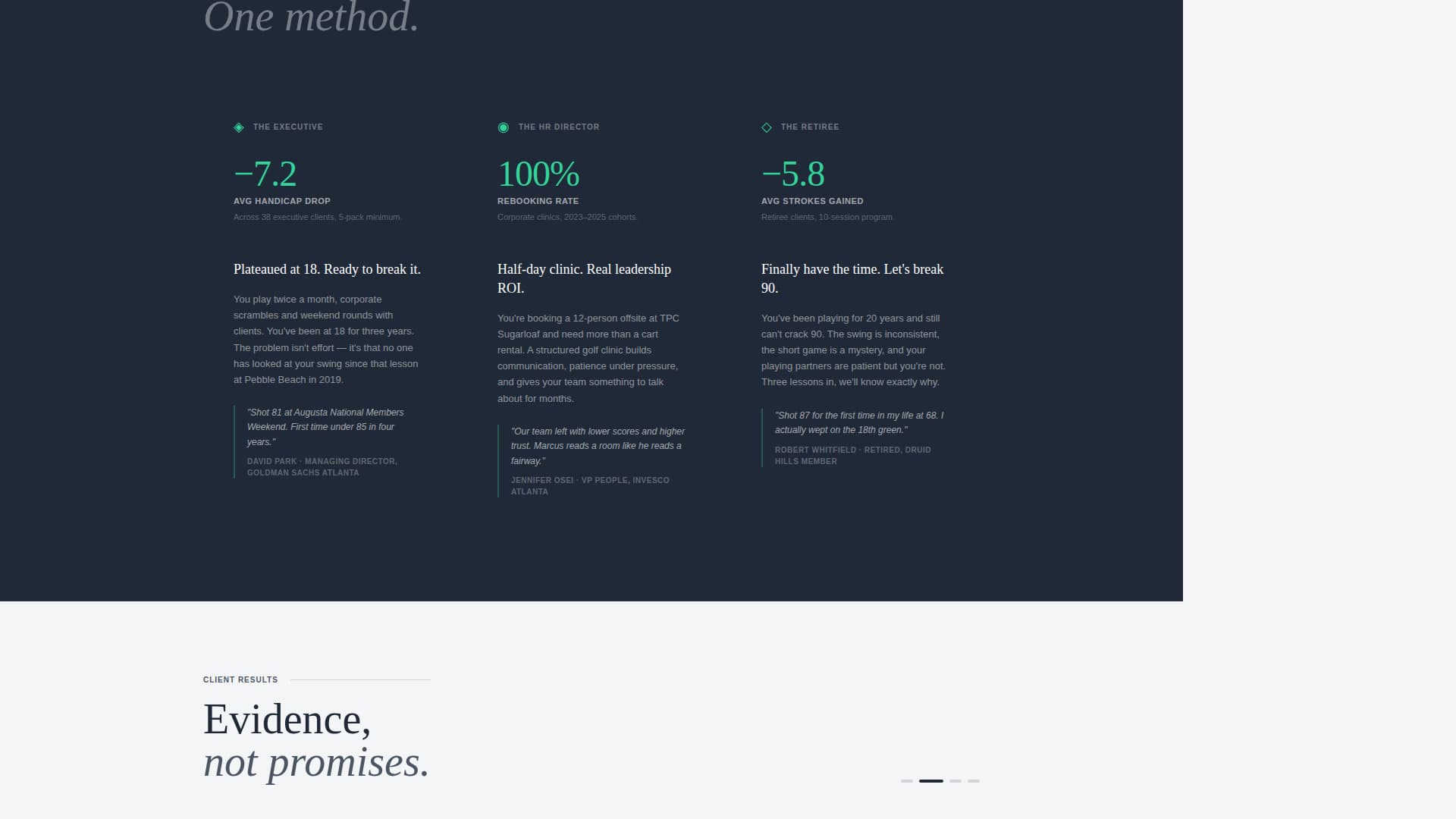 Fairway - Precision Golf Landing Page Template