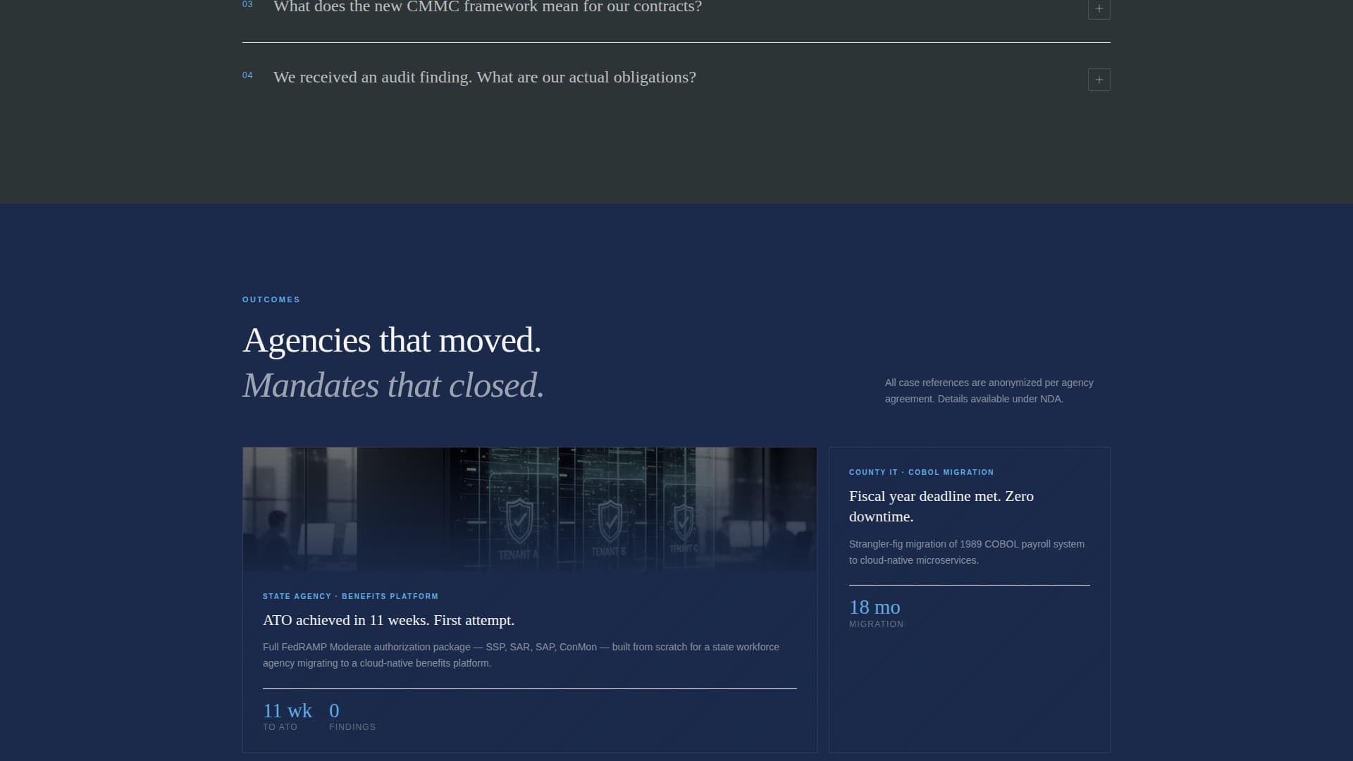 Comply — Certified Government Agency Landing Page Template