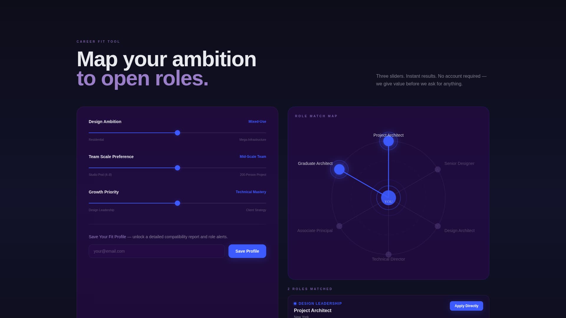 Blueprint - Ambitious Architecture Landing Page Template