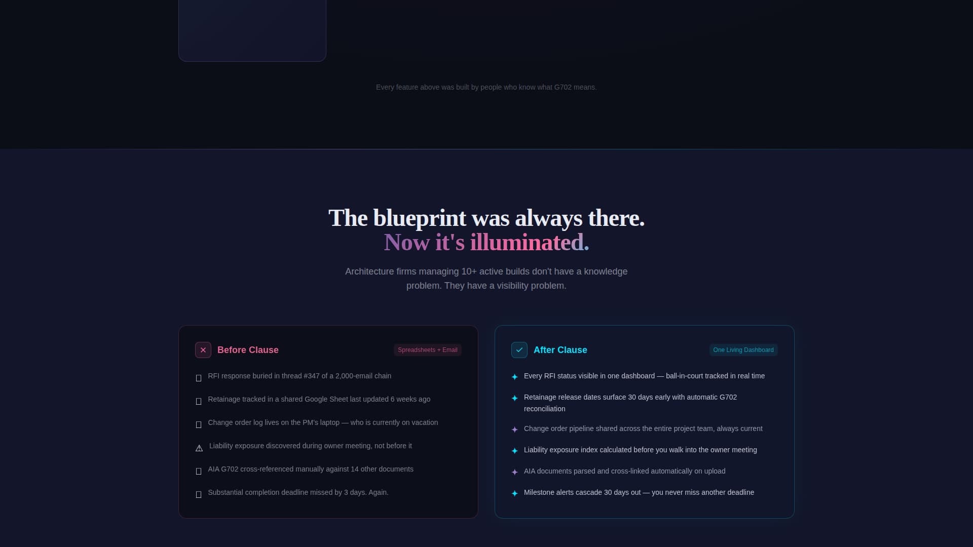Clause - Intelligent Contract Management Landing Page Template