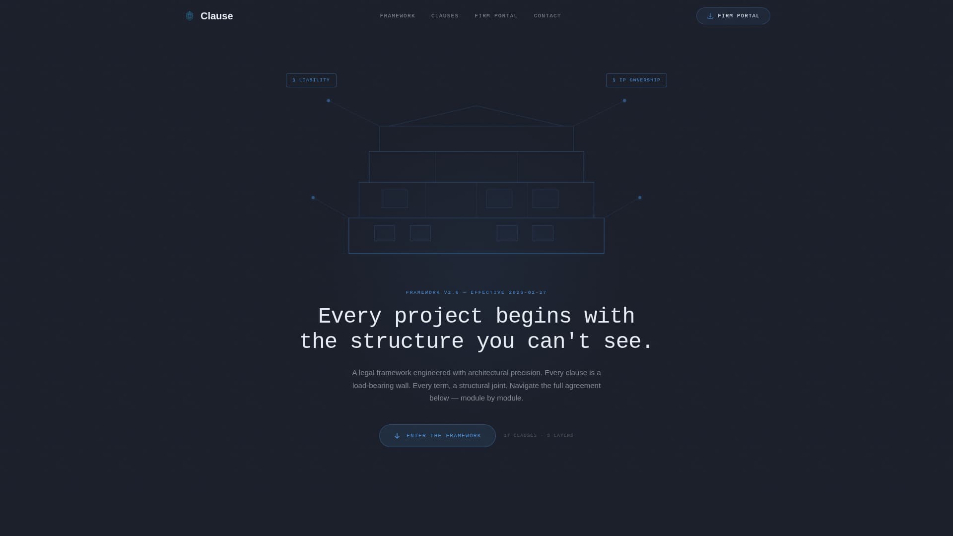 Clause - Authoritative Architecture Landing Page Template