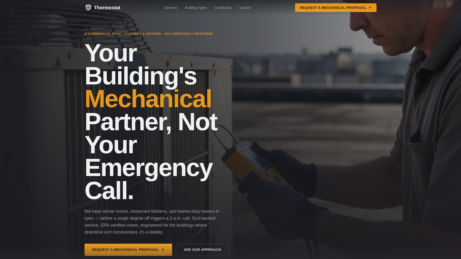 HVAC Technician Professional Website Template