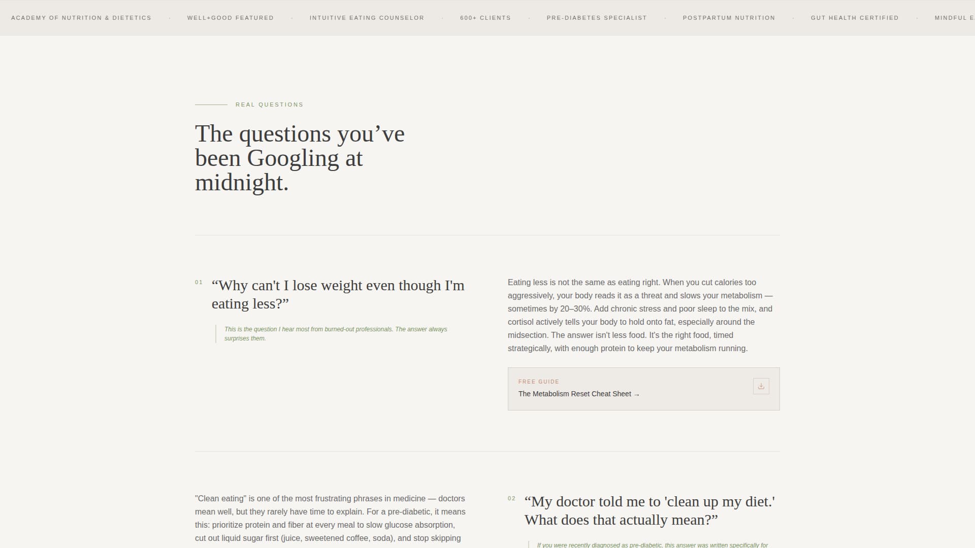 Nourish - Calming Healthcoach Landing Page Template