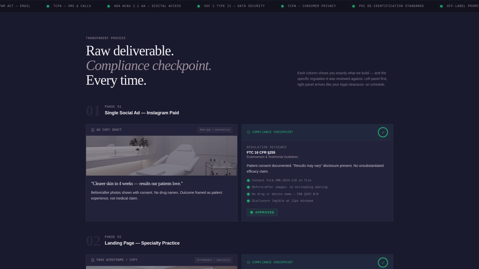 Comply - Trusted Healthcaremarketing Landing Page Template