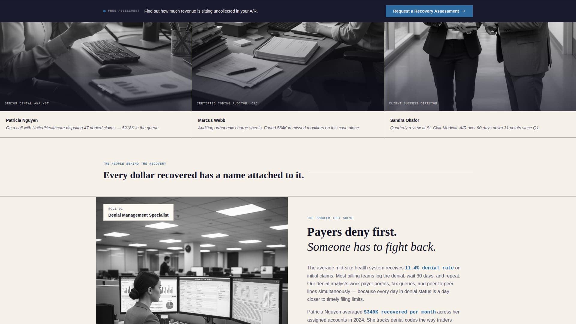 Remit - Authoritative Revenuecycle Landing Page Template