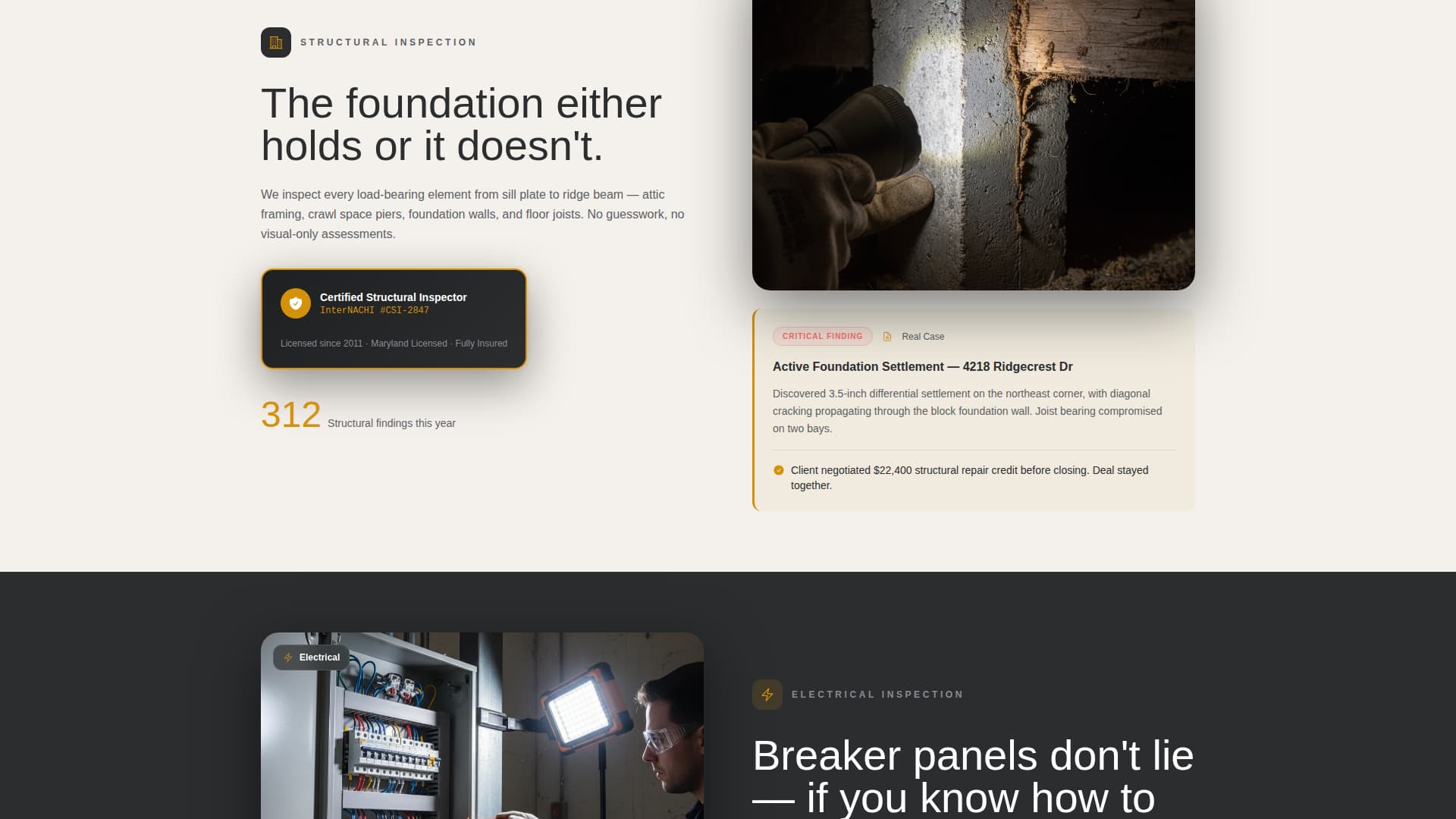 Inspectshield - Authoritative Homeinspector Landing Page Template