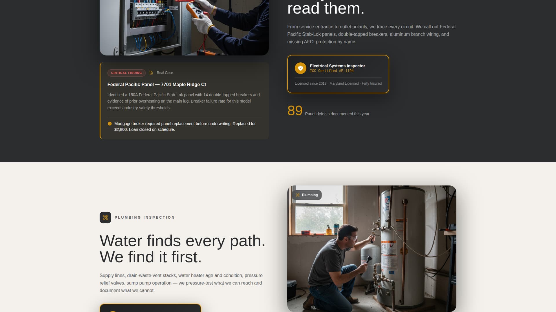 Inspectshield - Authoritative Homeinspector Landing Page Template