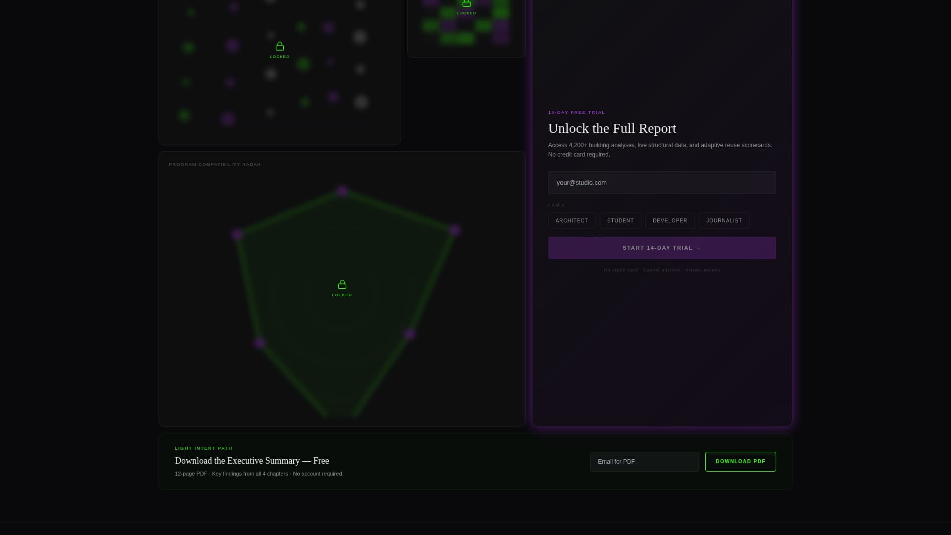 Schematic - Dynamic Architecture Landing Page Template