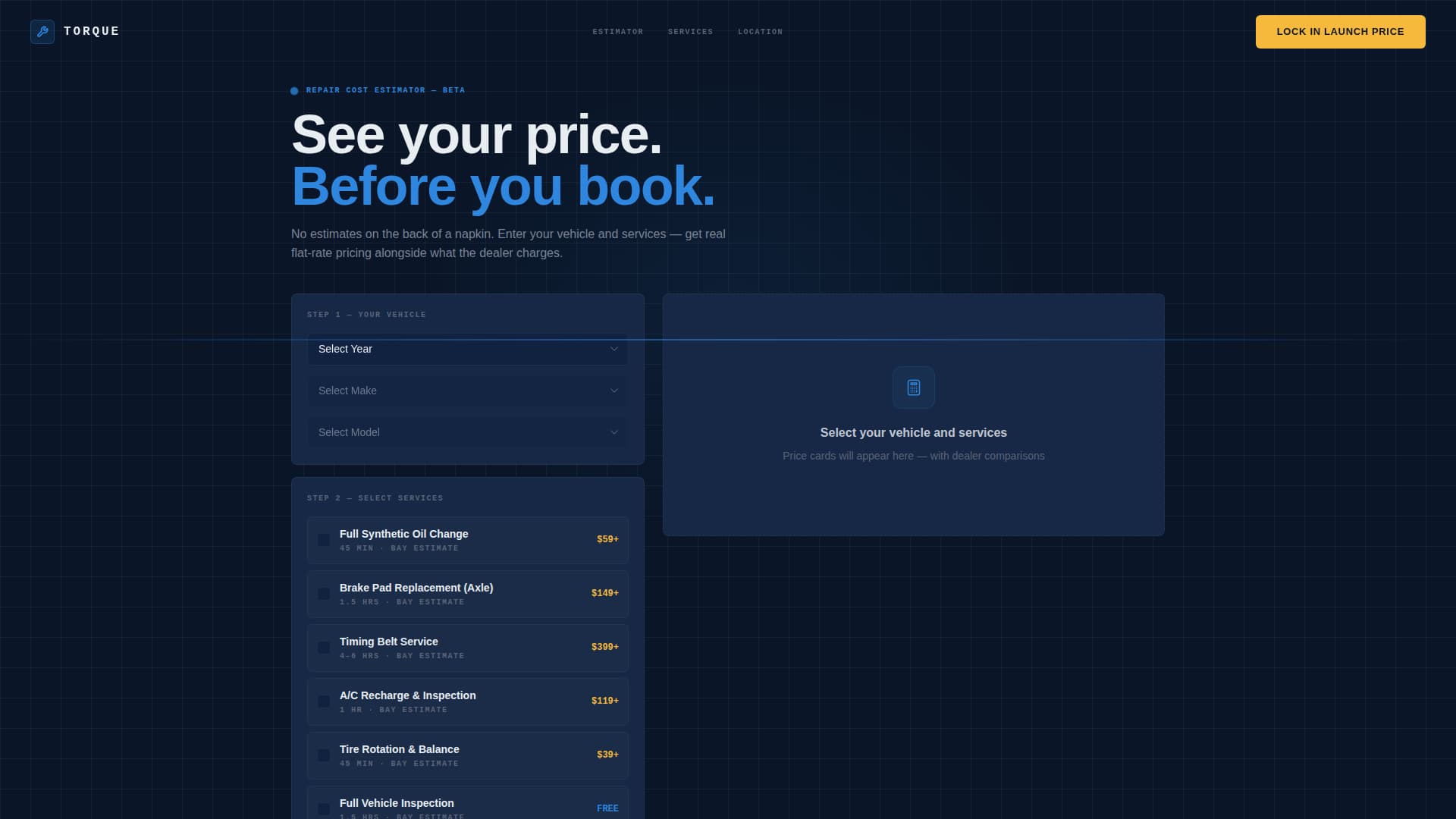 Torque - High-Voltage Auto Repair Landing Page Template