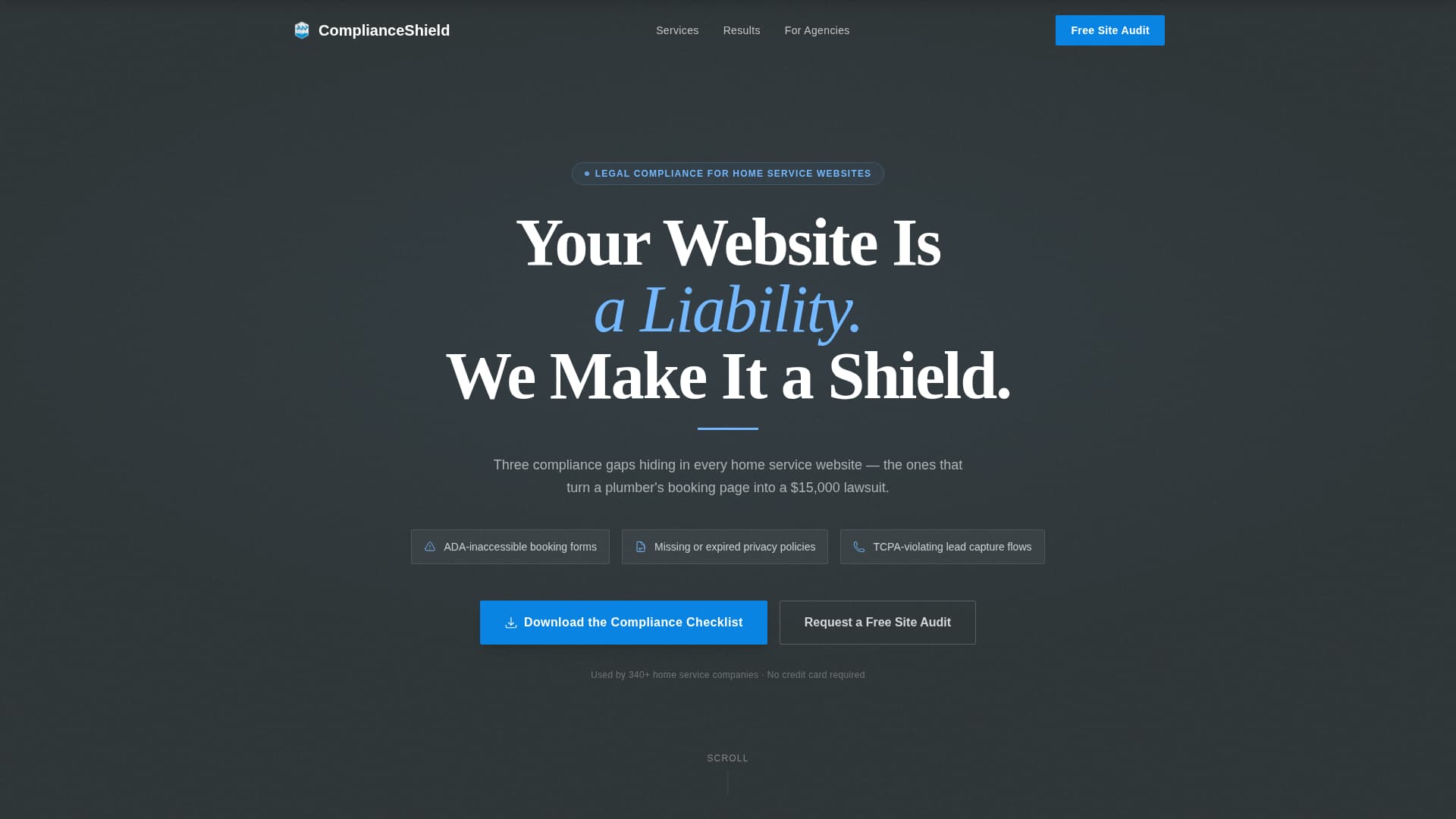 Comply — Certified Audit Landing Page Template
