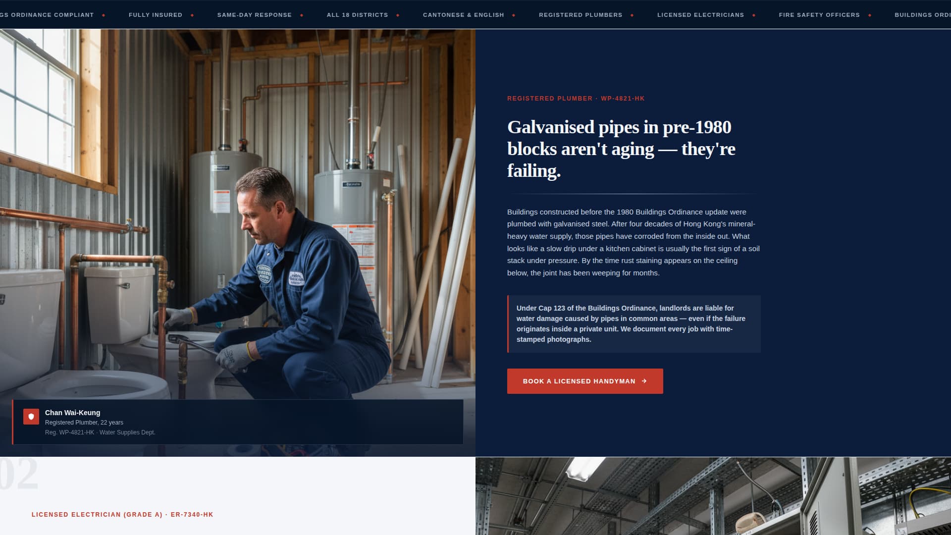 Fixman - Trusted Handyman Landing Page Template