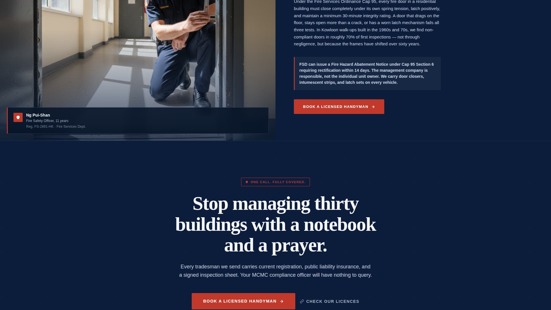 Fixman - Trusted Handyman Landing Page Template