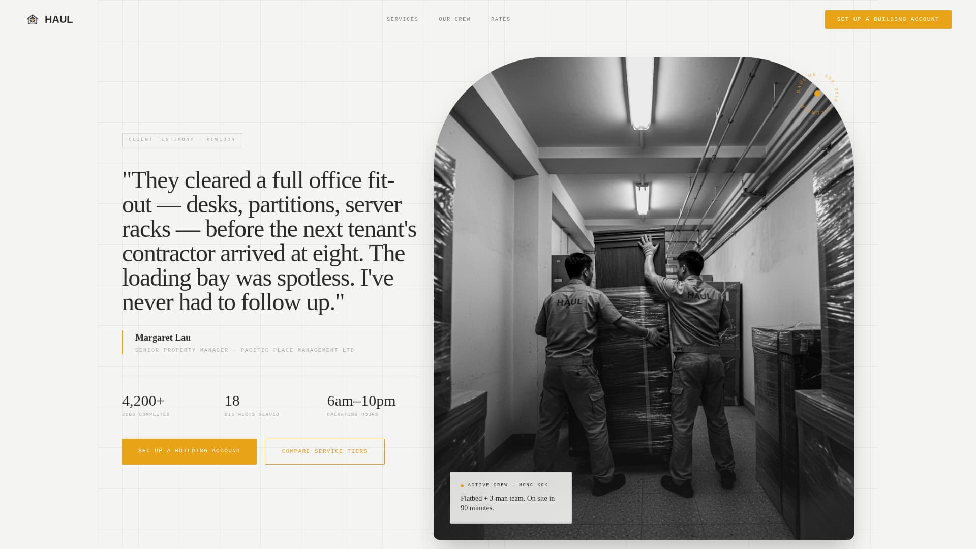 Dispatch — Rapid Clutter Hauling Landing Page Template