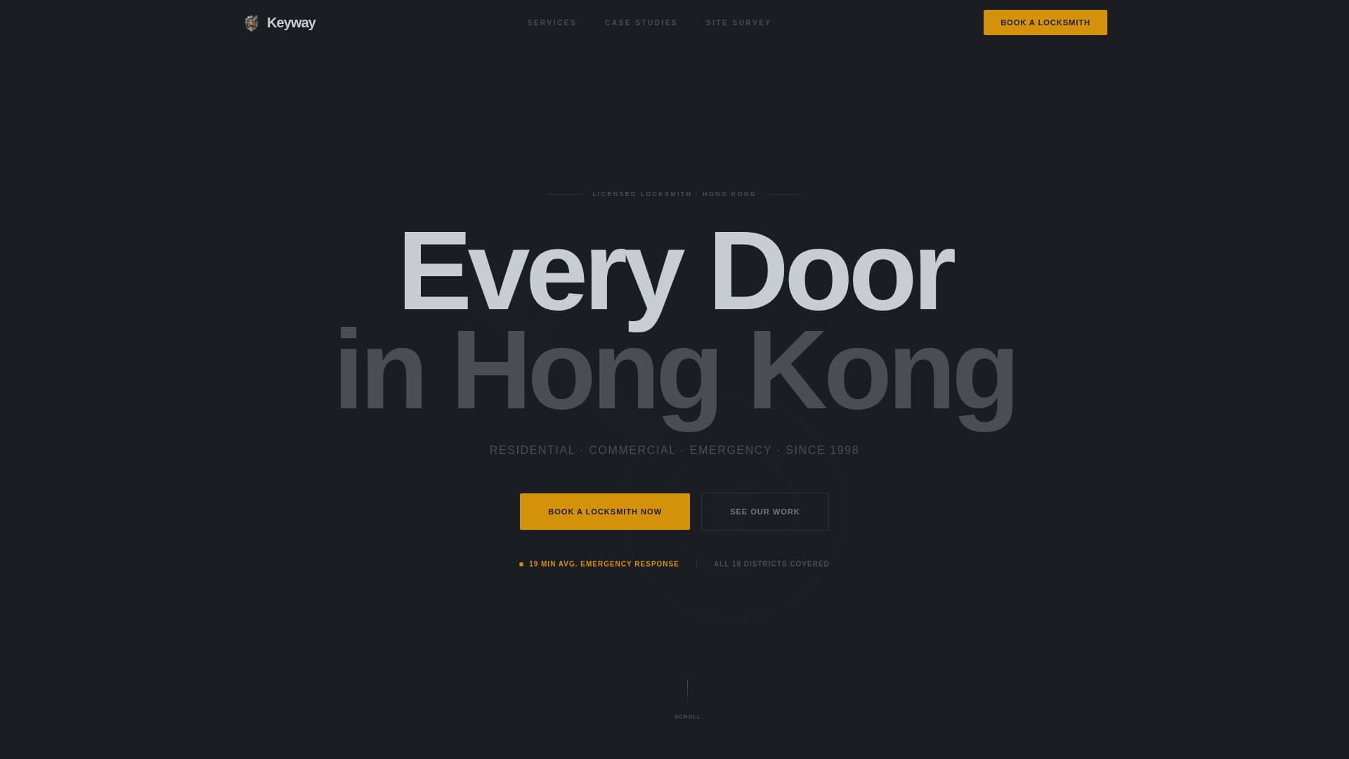 Keyway - Precision Locksmith Landing Page Template