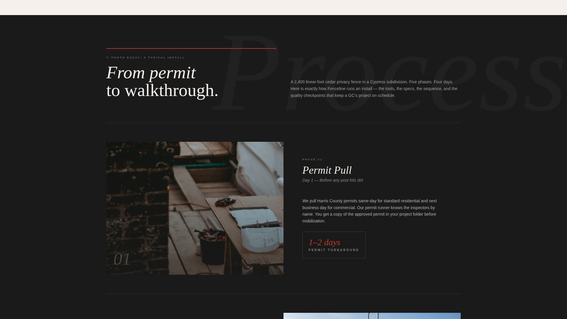 Fenceline - Authoritative Contractor Landing Page Template